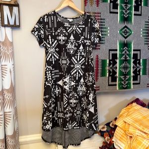 LulaRoe Aztec print dress sz small
